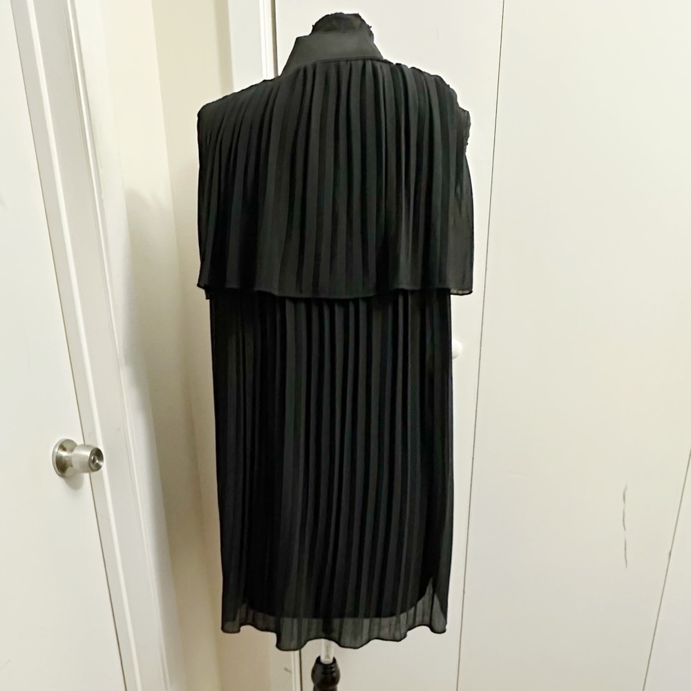 ZARA black wrap around Oversized Pleated Blazer Dress